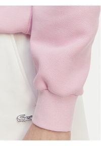 Lacoste Bluza SF5245 Różowy jasny Relaxed Fit. Kolor: różowy. Materiał: syntetyk #5