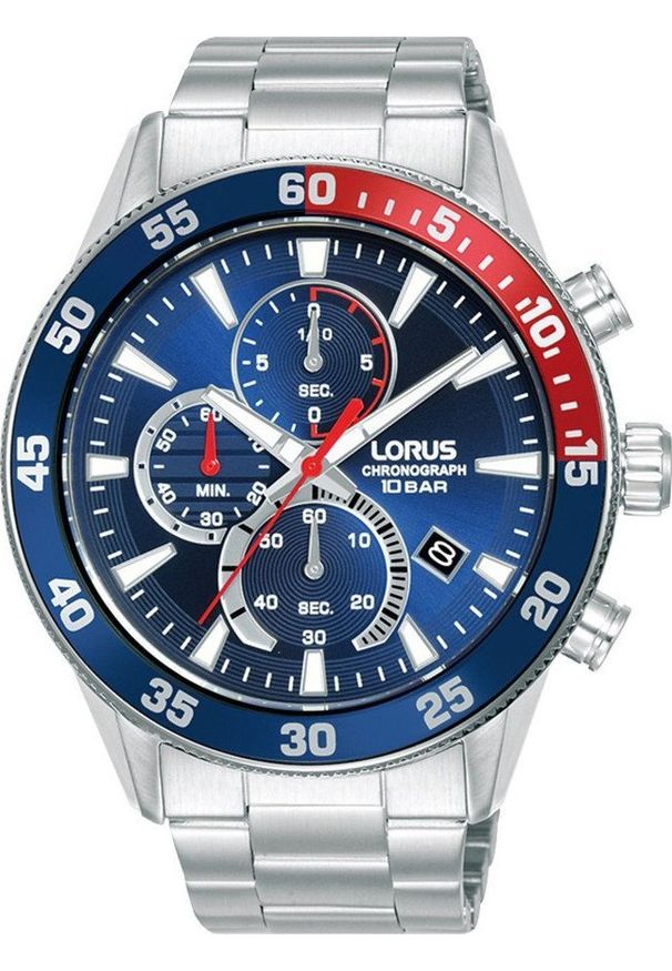 Zegarek Lorus Zegarek męski Lorus RM325JX9 srebrny. Kolor: srebrny