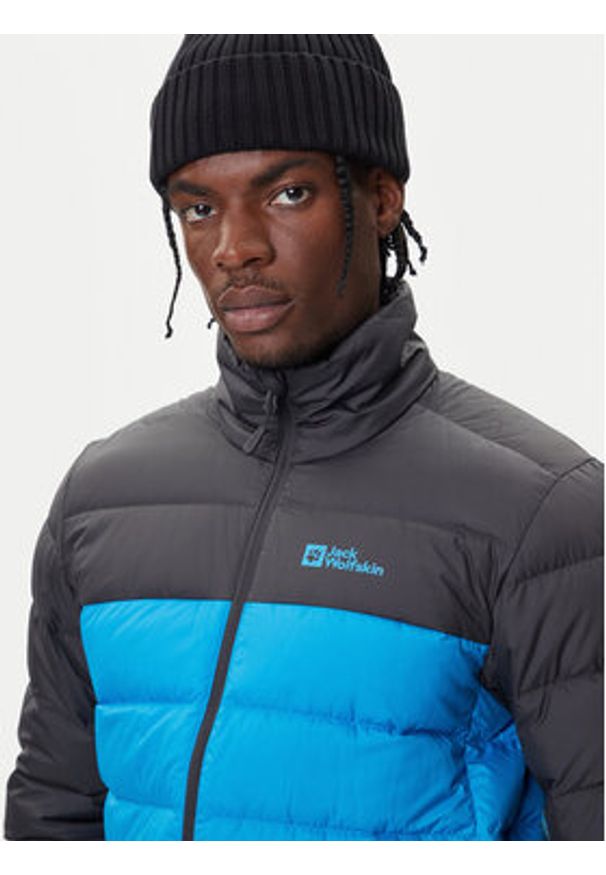 Jack Wolfskin Kurtka puchowa Ather Down 1207681 Niebieski Regular Fit. Kolor: niebieski. Materiał: syntetyk