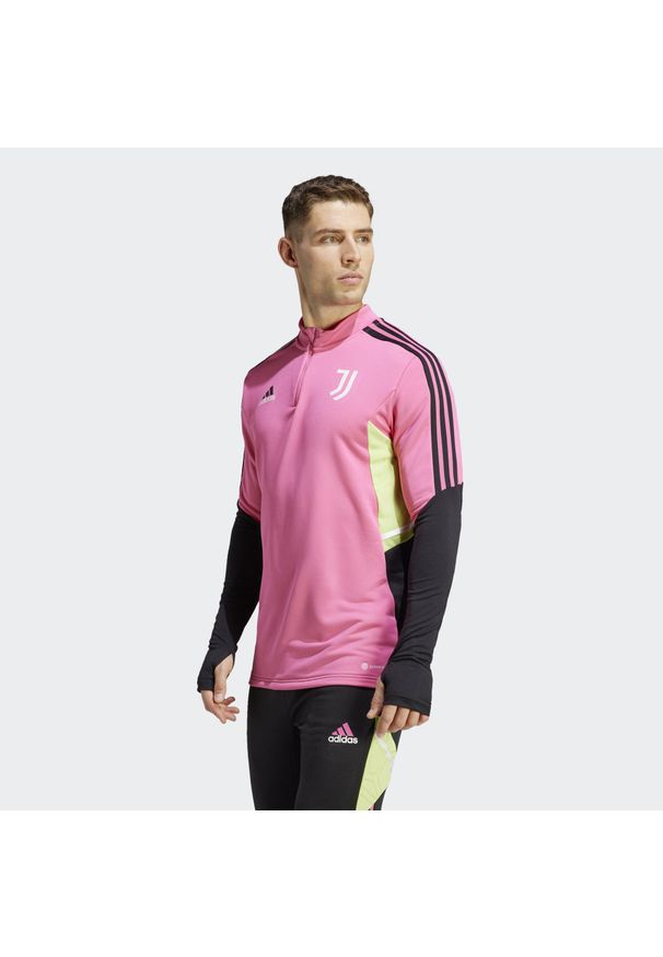Bluza do piłki nożnej męska Adidas Juventus Condivo 22 Training Top. Kolor: fioletowy. Materiał: materiał