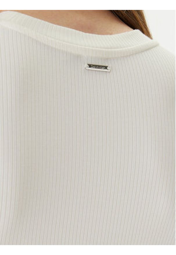 Calvin Klein T-Shirt LV044D246G Écru Slim Fit