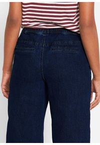 bonprix - Dżinsy ze stretchem wide leg, mid waist. Kolor: niebieski #2
