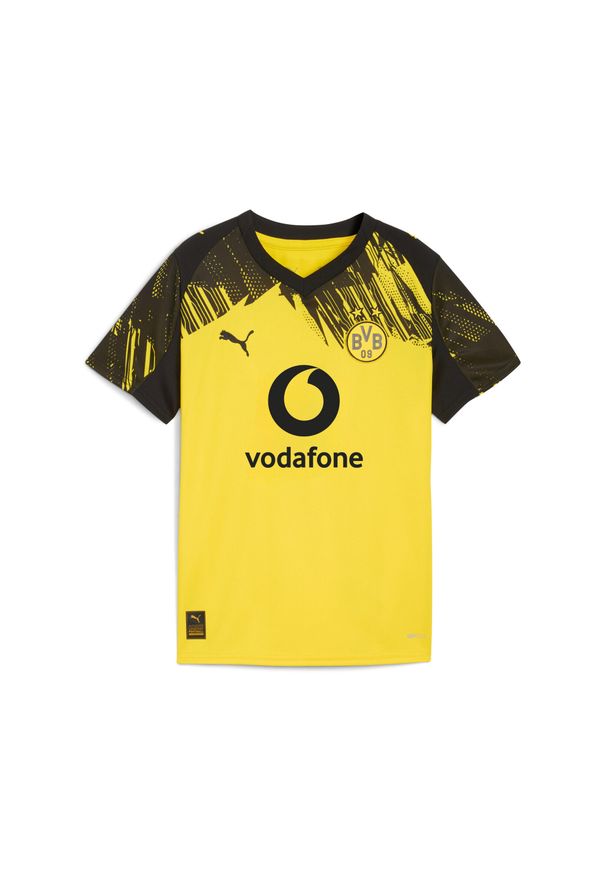 Puma - Młodzieżowa koszulka domowa Borussia Dortmund 25/26 PUMA. Kolor: wielokolorowy, żółty, czarny. Sport: piłka nożna