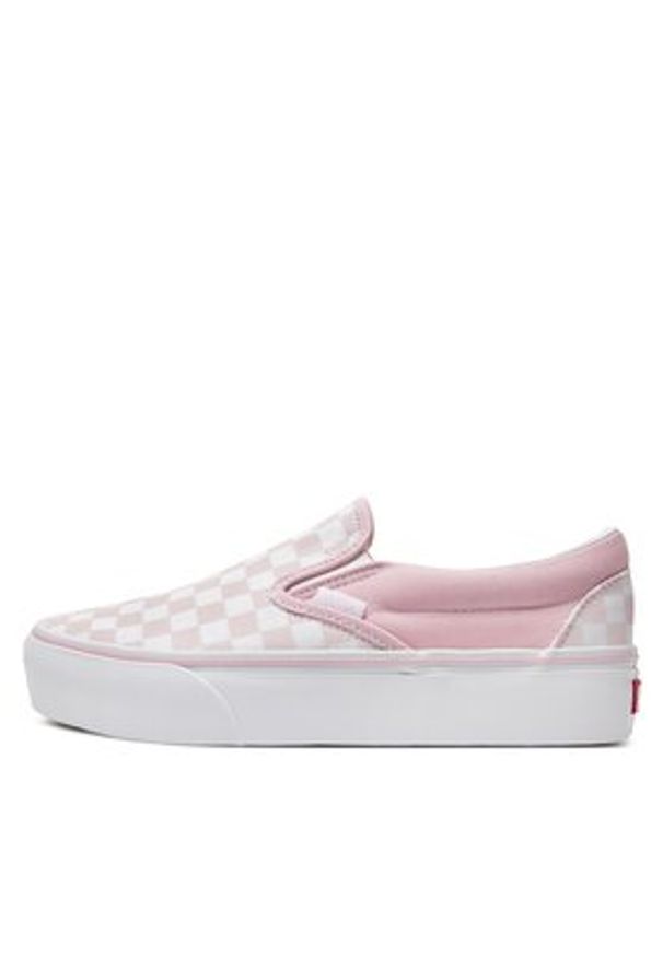 Vans Tenisówki Ua Classic Slip-On Platform VN00018EV1C1 Różowy. Zapięcie: bez zapięcia. Kolor: różowy. Materiał: materiał. Obcas: na platformie