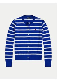Polo Ralph Lauren Kardigan 211891885006 Niebieski Relaxed Fit. Typ kołnierza: polo. Kolor: niebieski. Materiał: bawełna #3