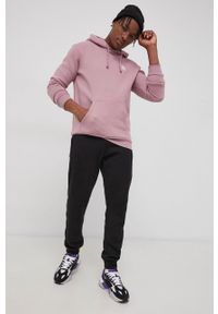 adidas Originals Bluza męska kolor różowy z kapturem gładka. Typ kołnierza: kaptur. Kolor: różowy. Materiał: poliester, bawełna. Wzór: gładki #5