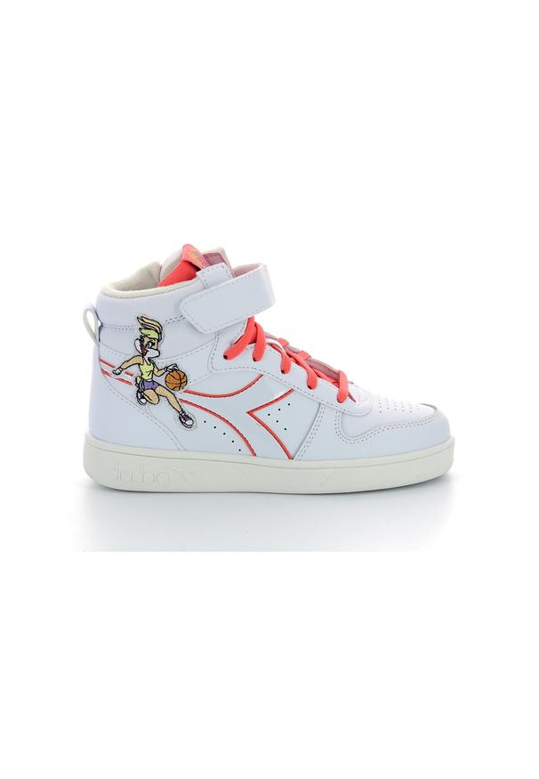 Diadora - Sneakersy dziecięce DIADORA MAGIC BASKET MID LOLA PS 34. Kolor: biały. Sport: turystyka piesza
