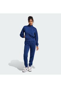 Adidas - Dres Essentials Feel Cozy. Kolor: niebieski. Materiał: dresówka. Sport: fitness #1