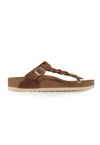 Buty do chodzenia damskie Birkenstock Gizeh FL. Zapięcie: bez zapięcia. Kolor: brązowy. Materiał: syntetyk, materiał. Sport: turystyka piesza