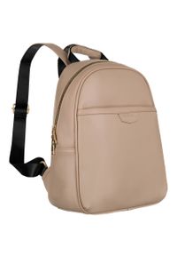 Plecak damski Peterson PTN PLEC-ALE-3 beżowy. Kolor: beżowy. Materiał: skóra ekologiczna #1