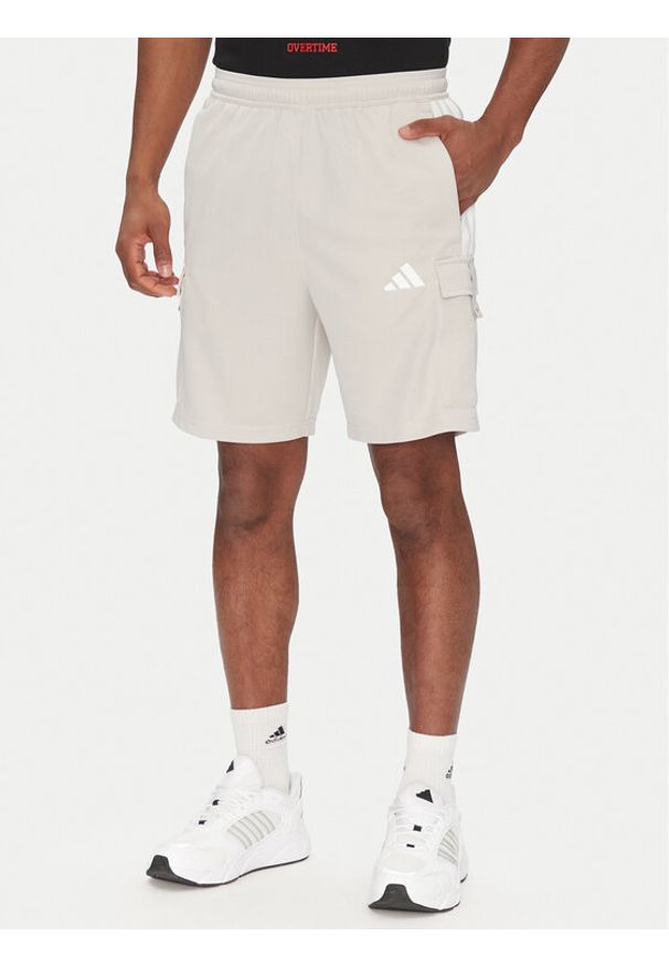Adidas - adidas Szorty sportowe Tiro Cargo JC7958 Beżowy Regular Fit. Kolor: beżowy. Materiał: syntetyk. Styl: sportowy