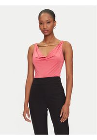 Marciano Guess Top 5GGP07 6259A Koralowy Regular Fit. Kolor: pomarańczowy. Materiał: syntetyk
