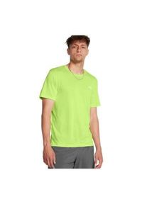Koszulka fitness męska Under Armour t-shirt sportowy z krótkim rękawem. Kolor: zielony. Długość rękawa: krótki rękaw. Długość: krótkie. Sport: fitness