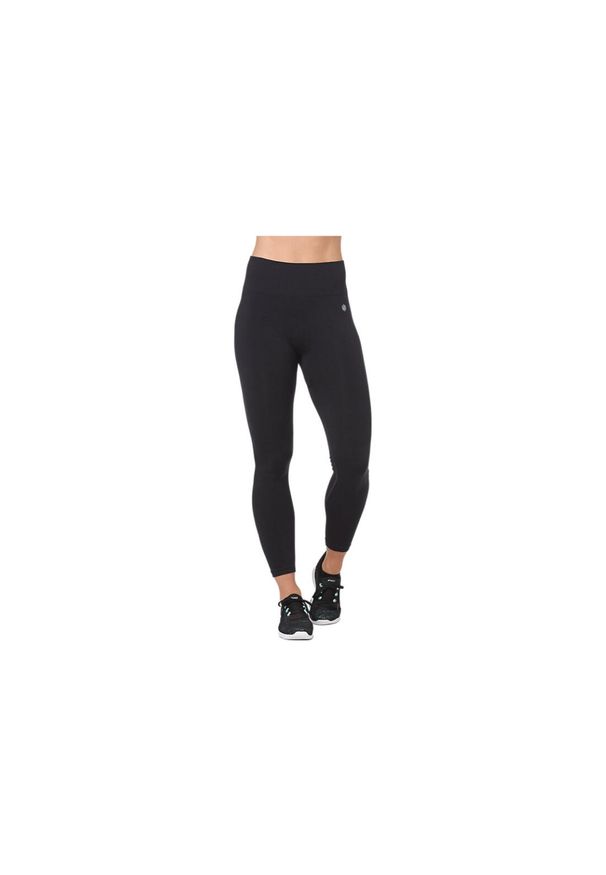 Leginsy fitness damskie Asics Seamless Cropped Tight. Kolor: czarny. Materiał: poliester, nylon, elastan. Sport: fitness