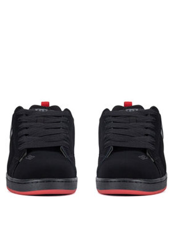 DC Shoes Sneakersy COURT GRAFFIK SQ ADYS100442-BYR Czarny. Kolor: czarny. Materiał: skóra