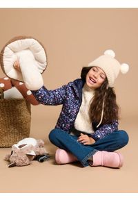 Sinsay - Kurtka pikowana z kapturem - granatowy. Typ kołnierza: kaptur. Kolor: niebieski #1