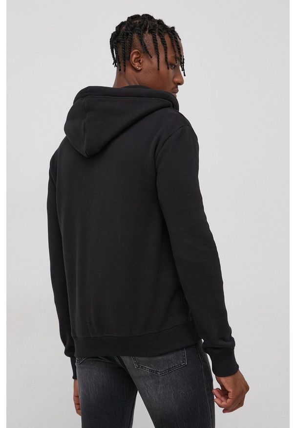 Superdry - Bluza. Okazja: na co dzień. Typ kołnierza: kaptur. Kolor: czarny. Styl: casual