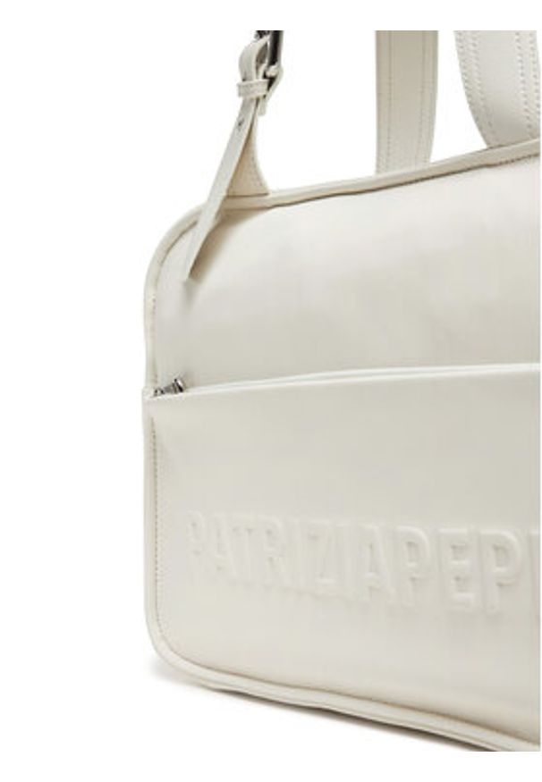 Patrizia Pepe Torebka 2B0125/L113P Biały. Kolor: biały. Materiał: skórzane