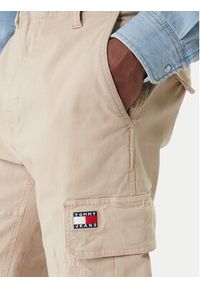Tommy Jeans Spodnie materiałowe Sonny DM0DM22651 Beżowy Slim Fit. Kolor: beżowy. Materiał: bawełna #4