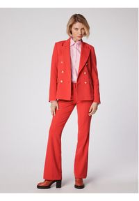 Simple Spodnie materiałowe SPD505-02 Czerwony Regular Fit. Kolor: czerwony. Materiał: materiał, syntetyk #3
