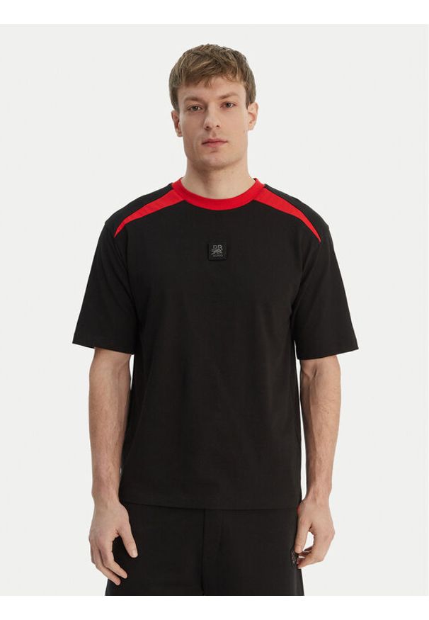 Hugo - HUGO T-Shirt Dedril_RB 50559670 Czarny Regular Fit. Kolor: czarny. Materiał: bawełna