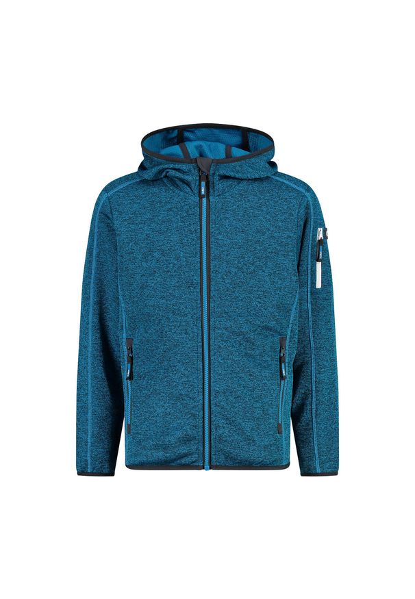 Kurtka dziecięca z kapturem CMP. Typ kołnierza: kaptur. Kolor: niebieski. Materiał: softshell. Styl: sportowy