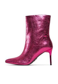 Steve Madden Botki Lyricals Bootie SM11002592 SM11002592-LMP Różowy. Kolor: różowy. Materiał: skóra