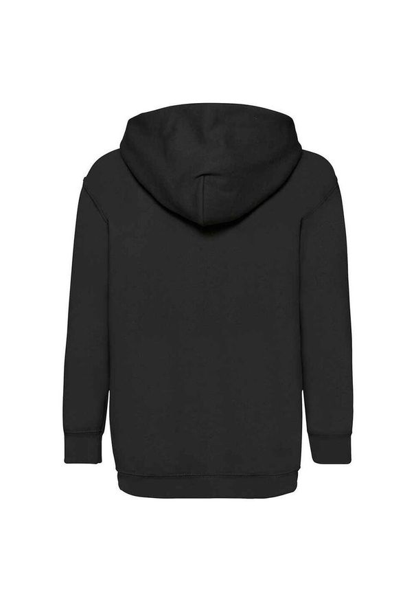 FRUIT OF THE LOOM - Bluza Z Kapturem Dla Dzieci. Typ kołnierza: kaptur. Kolor: czarny