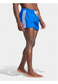 Adidas - adidas Szorty sportowe 3-Stripes CLX IS2057 Niebieski Regular Fit. Kolor: niebieski. Materiał: syntetyk. Styl: sportowy #3