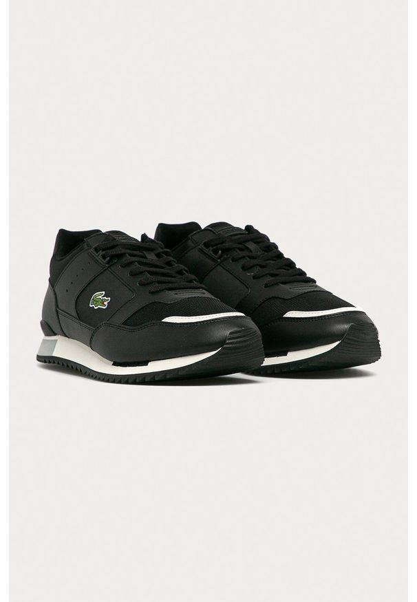 Lacoste - Buty Partner Piste. Nosek buta: okrągły. Zapięcie: sznurówki. Kolor: czarny. Materiał: guma