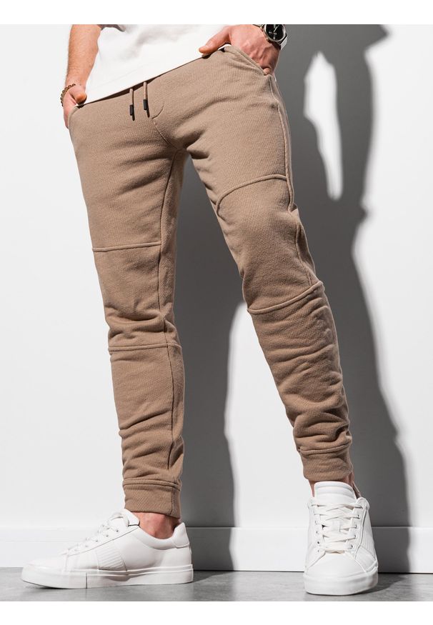 Brązowe spodnie Ombre Clothing