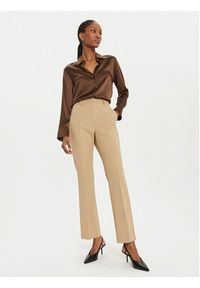 Weekend Max Mara Spodnie materiałowe Estasi 2425136032 Beżowy Straight Fit. Kolor: beżowy. Materiał: syntetyk #4