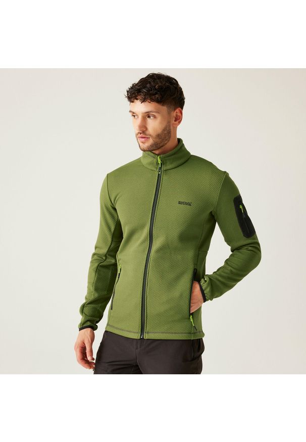Regatta - Męska kurtka softshell Aldean. Kolor: zielony. Materiał: softshell. Sport: turystyka piesza