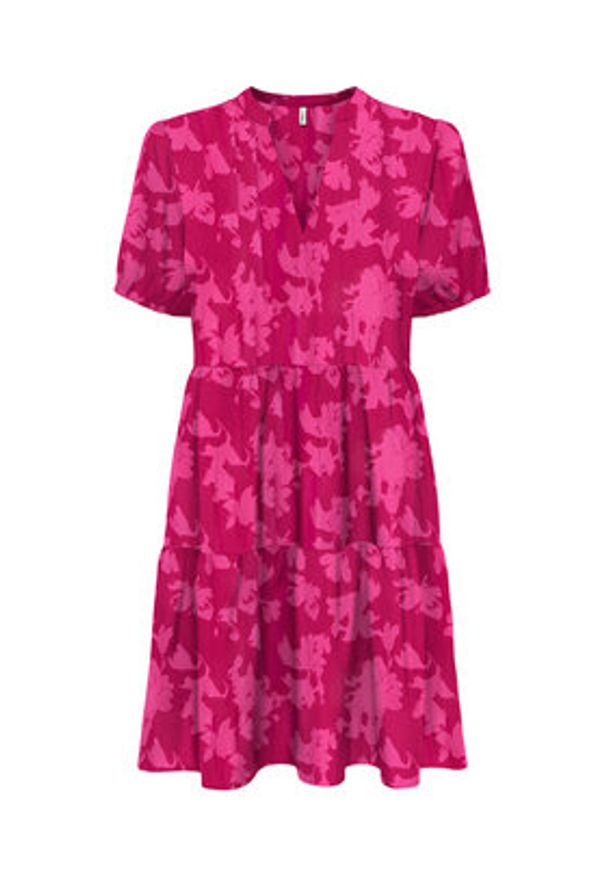 only - ONLY Sukienka letnia Nova 15222215 Różowy Regular Fit. Kolor: różowy. Materiał: wiskoza. Sezon: lato