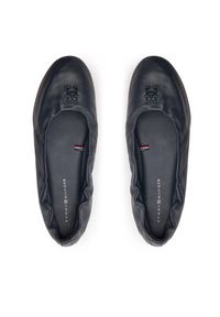 TOMMY HILFIGER - Tommy Hilfiger Baleriny Th Elevated Elastic Ballerina FW0FW07882 Granatowy. Kolor: niebieski