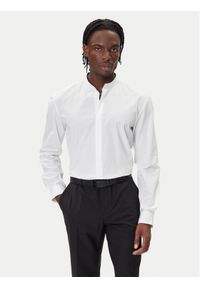 Hugo - HUGO Koszula Kaleb 50551253 Biały Slim Fit. Kolor: biały. Materiał: bawełna #1
