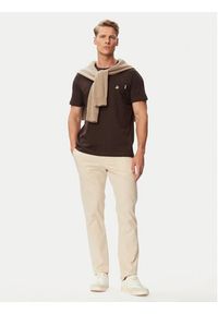 Beverly Hills Polo Club T-Shirt P-SS26M-TS414000 Brązowy Regular Fit. Typ kołnierza: polo. Kolor: brązowy. Materiał: bawełna #3
