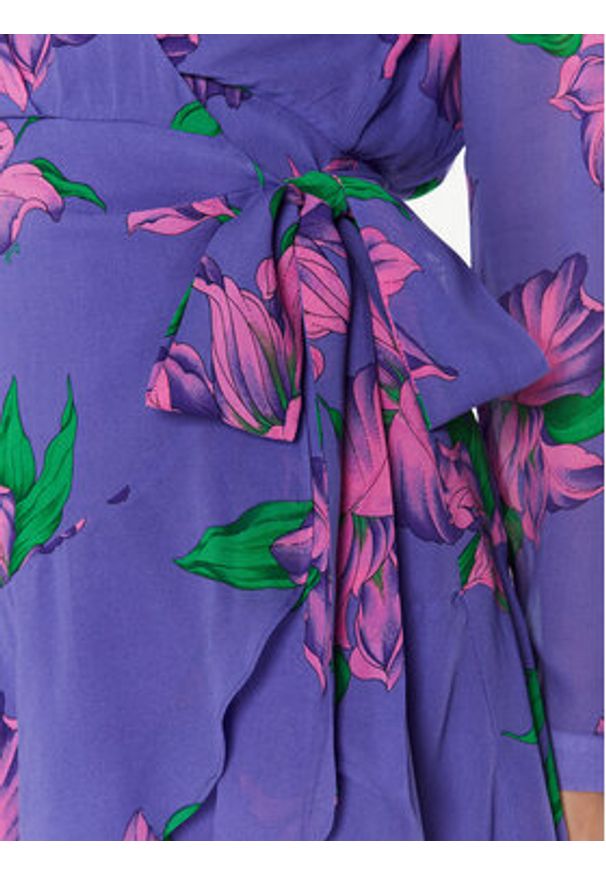 Pinko Sukienka codzienna Assillante 101109 A0P7 Fioletowy Regular Fit. Okazja: na co dzień. Kolor: fioletowy. Materiał: wiskoza. Typ sukienki: proste. Styl: casual