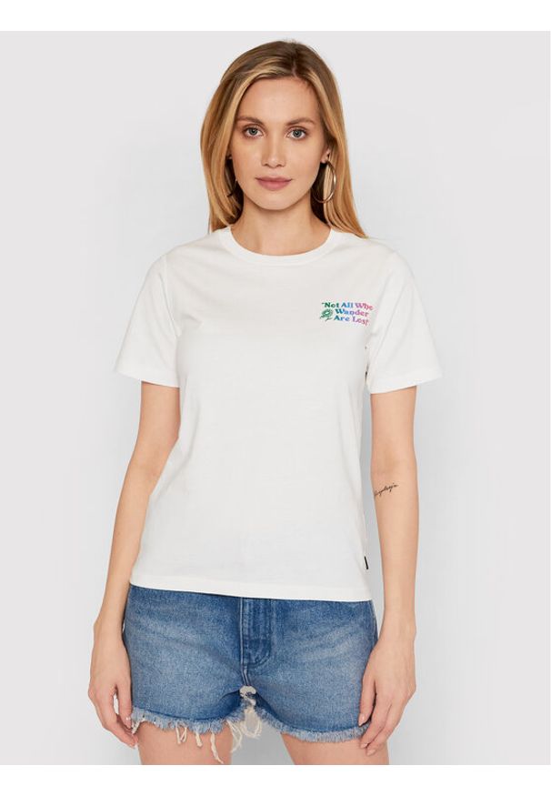 Converse T-Shirt Exploration Team 10022260-A02 Biały Standard Fit. Kolor: biały. Materiał: bawełna