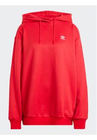 Adidas - adidas Bluza adicolor Trefoil IP0585 Czerwony Oversize. Kolor: czerwony. Materiał: bawełna #6