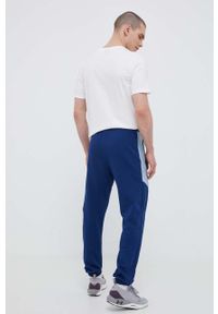 Hummel spodnie dresowe bawełniane kolor granatowy gładkie. Kolor: niebieski. Materiał: bawełna, dresówka. Wzór: gładki #3