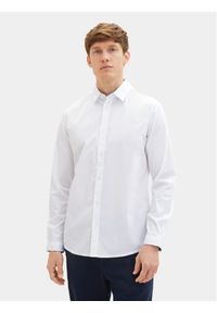 Tom Tailor Koszula 1037435 Biały Regular Fit. Kolor: biały. Materiał: bawełna