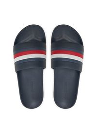 TOMMY HILFIGER - Tommy Hilfiger Klapki Pool Slide FM0FM05233 Granatowy. Kolor: niebieski #4