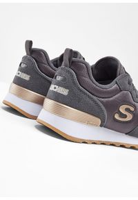 bonprix - Sneakersy Skechers z pianką memory. Kolor: szary