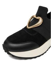 Eva Minge Sneakersy EO-HOLLY-022-1-A10 Czarny. Kolor: czarny. Materiał: materiał #4