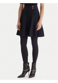 Guess Spódnica mini W5YD65 Z0130 Granatowy Regular Fit. Kolor: niebieski. Materiał: wiskoza #1