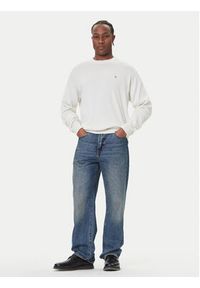 Calvin Klein Jeans Sweter LV04RC309G Écru Regular Fit. Materiał: bawełna #2