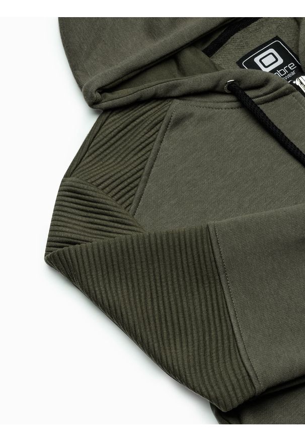 Brązowa bluza Ombre Clothing z kapturem