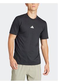 Adidas - adidas T-Shirt Workout Logo IT2124 Czarny Regular Fit. Kolor: czarny. Materiał: bawełna #6