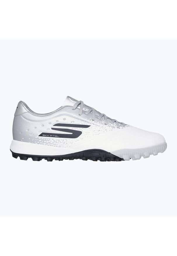 skechers - Buty piłkarskie męskie SKECHERS Razor 1.5 Academy TF. Kolor: biały. Sport: piłka nożna